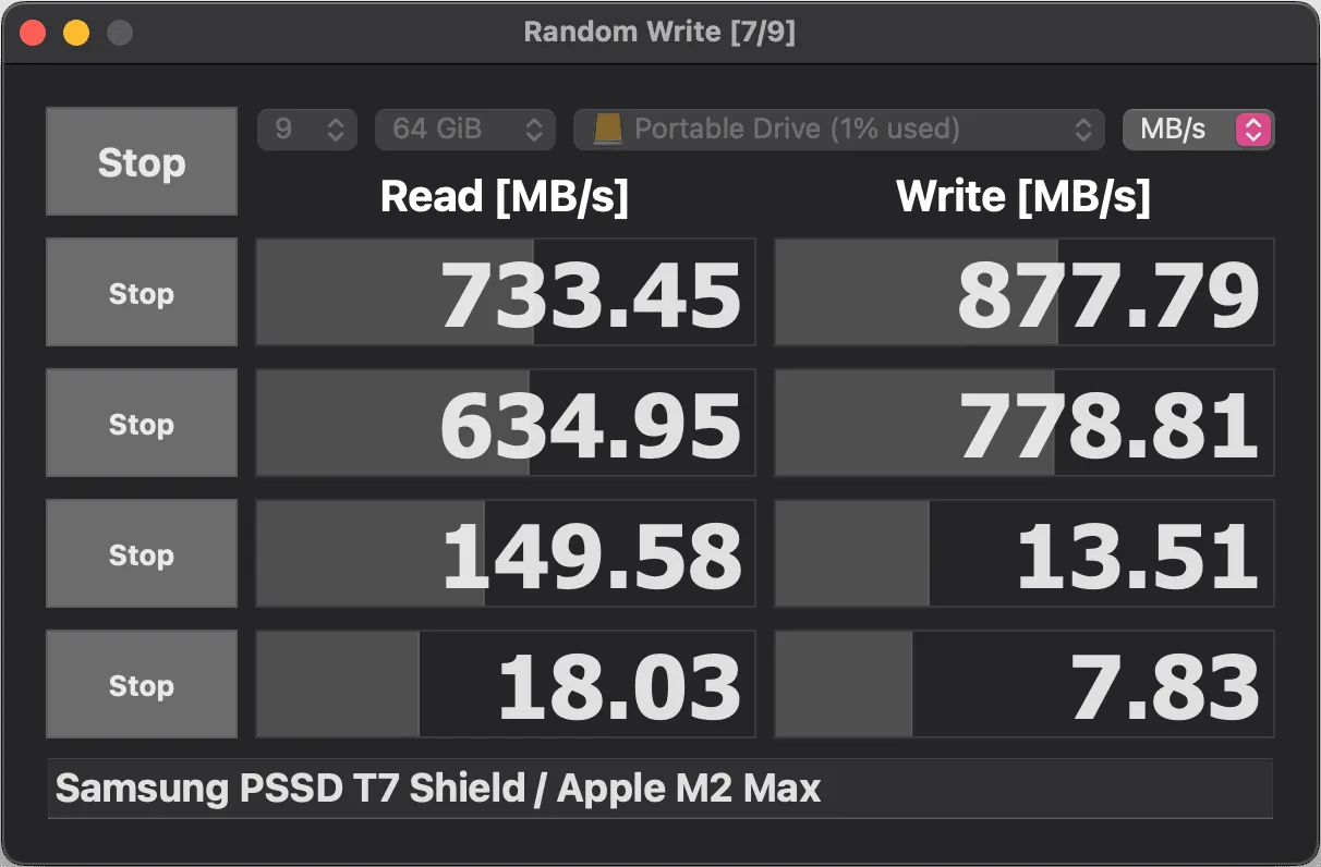 Samsung PSSD T7 Shield - APFS - 64 GB